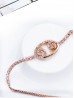 "Friendship Forever" Adjustable Oval Rhinestone Stretch Bracelet